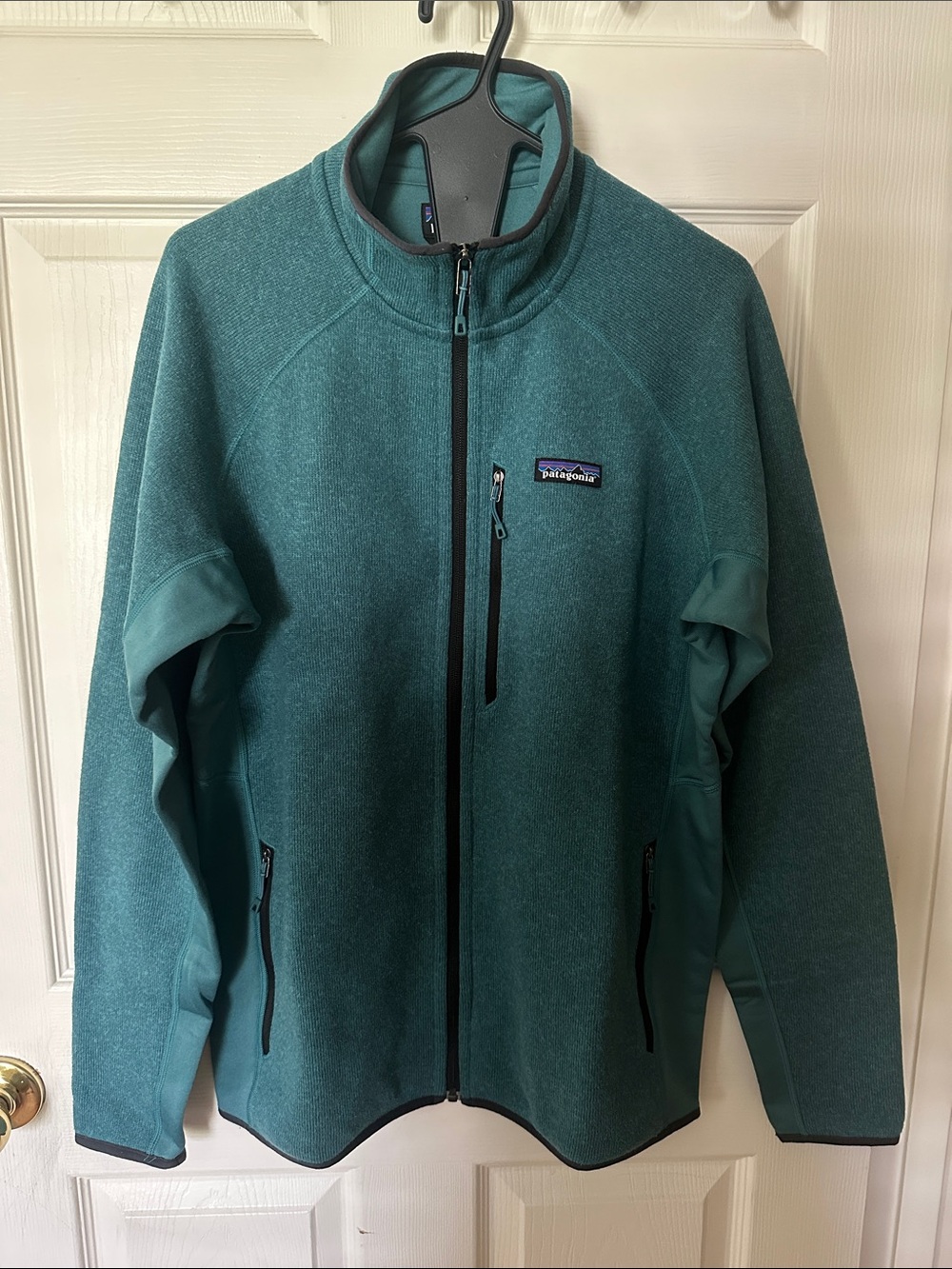 Patagonia - Men’s Teal Full-Zip Fleece Jacket - Size Large